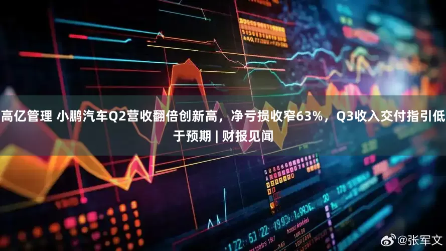 高亿管理 小鹏汽车Q2营收翻倍创新高，净亏损收窄63%，Q3收入交付指引低于预期 | 财报见闻